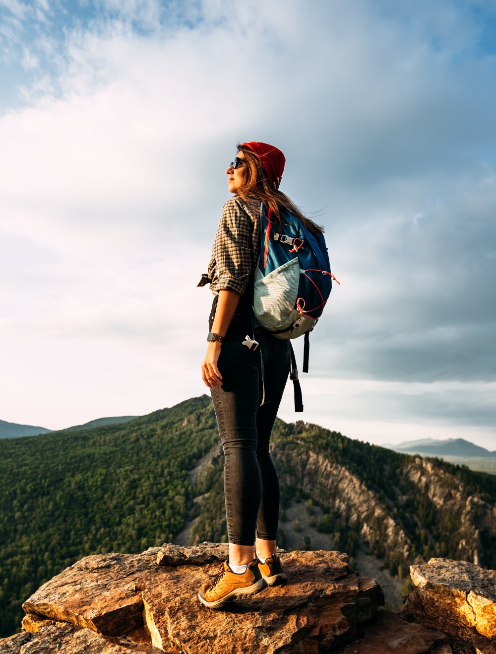 Woman on top of mountain after emdr therapy for trauam