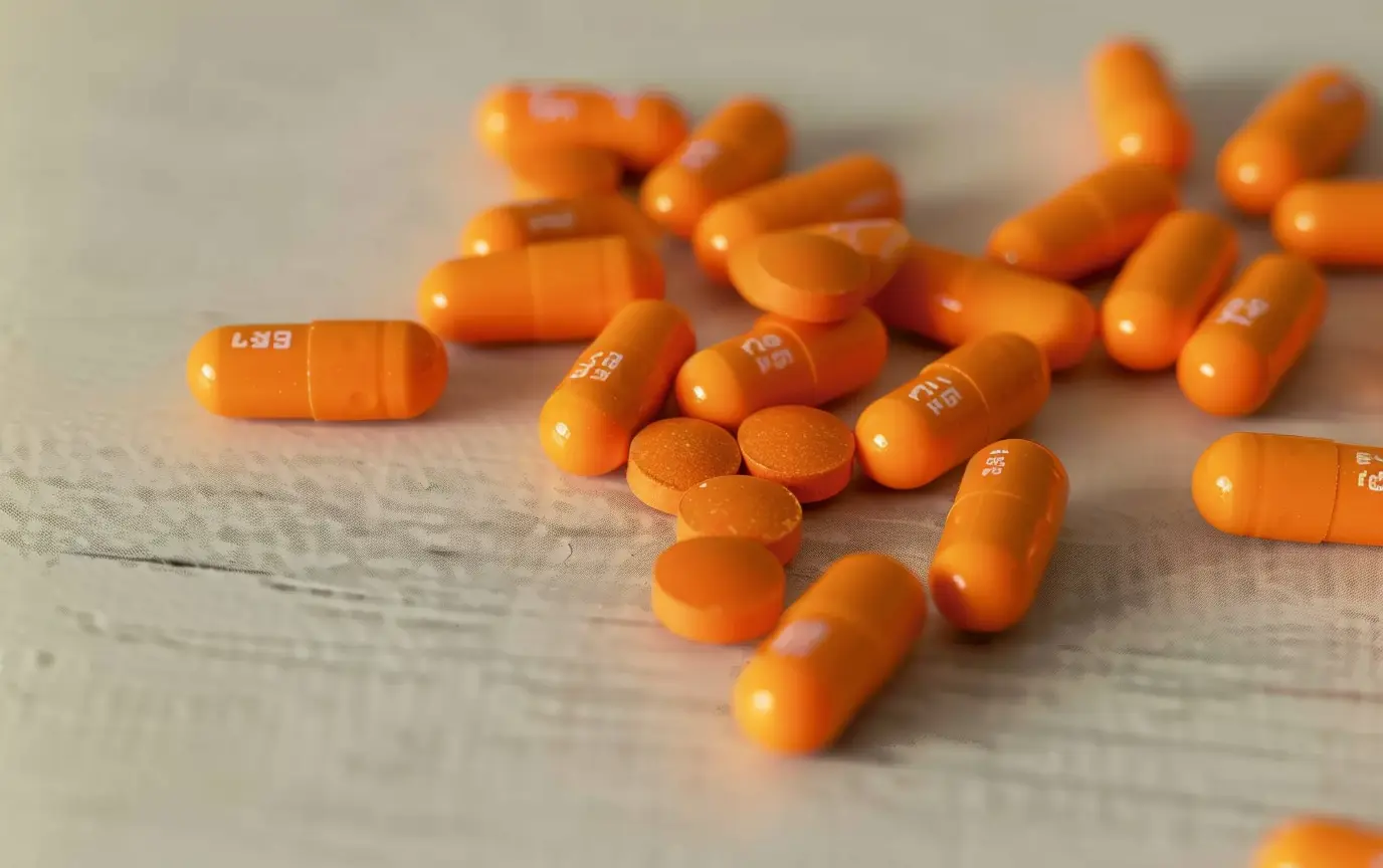 gabapentin pills on a table